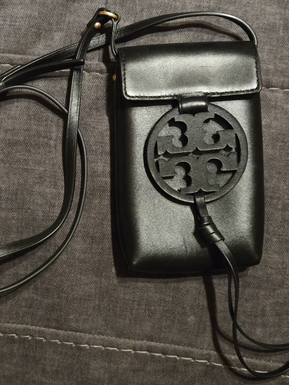 Tory Burch Miller Leather Smartphone Crossbody bag